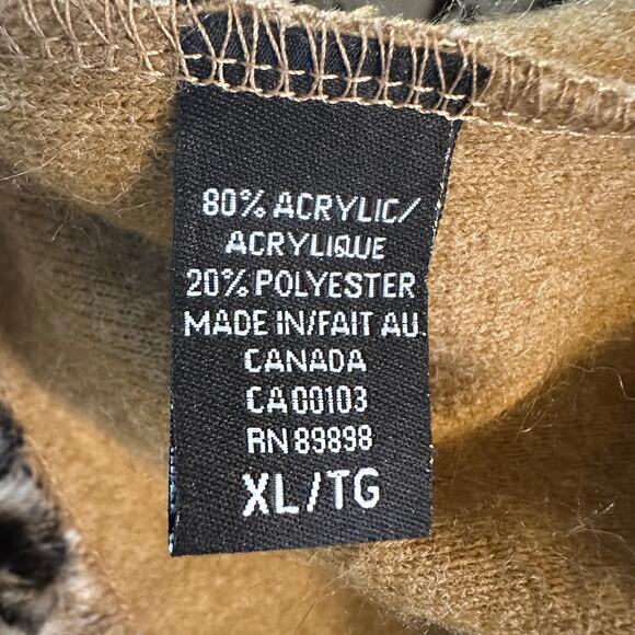 Outdoor Edition by Parkhurst Women's Faux Fur Vest Leopard Print Soft XL - Picture 5 of 6